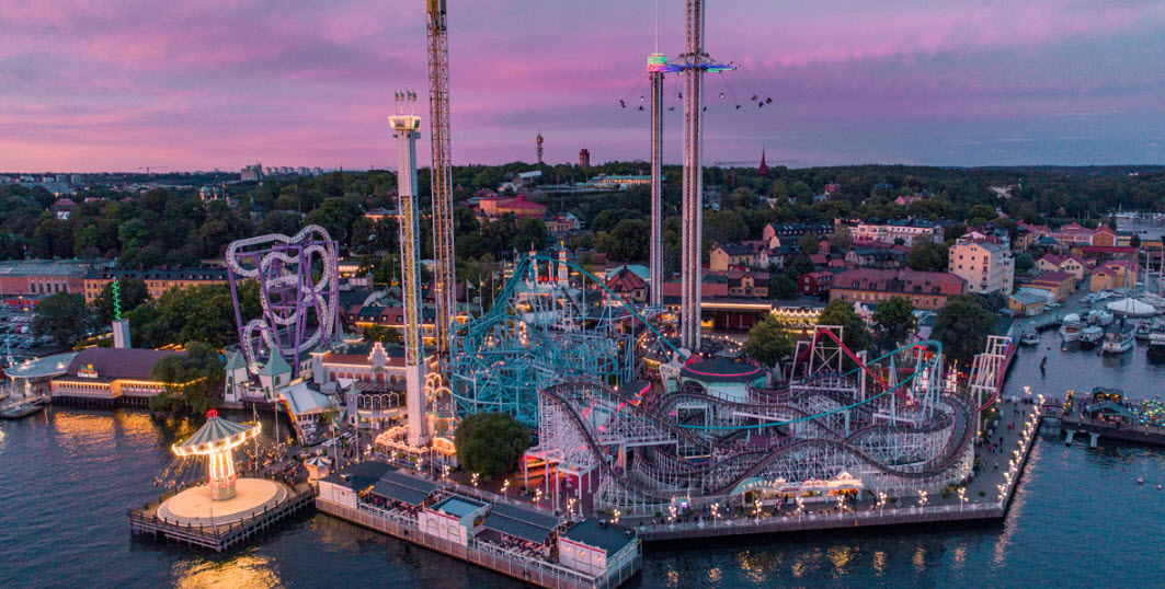 Gröna Lund Amusement Park, Stockholm, Sweden